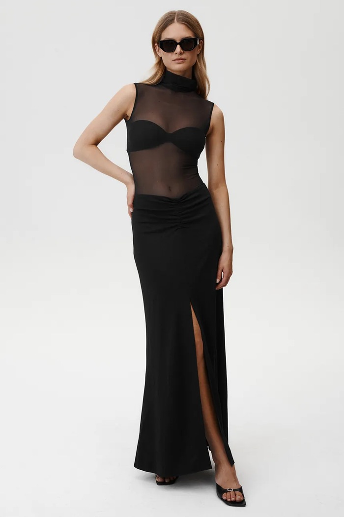 Undress Code spódnica Eclipse z elastanem czarny 889