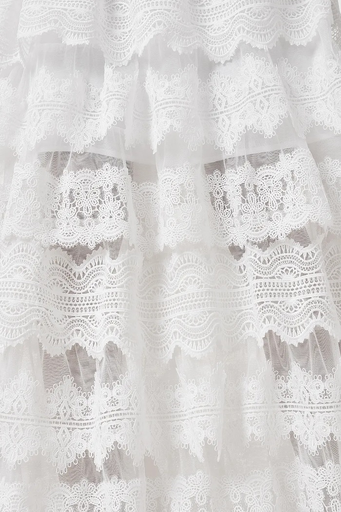 Φούστα AllSaints LIZI LACE λευκό W059RC