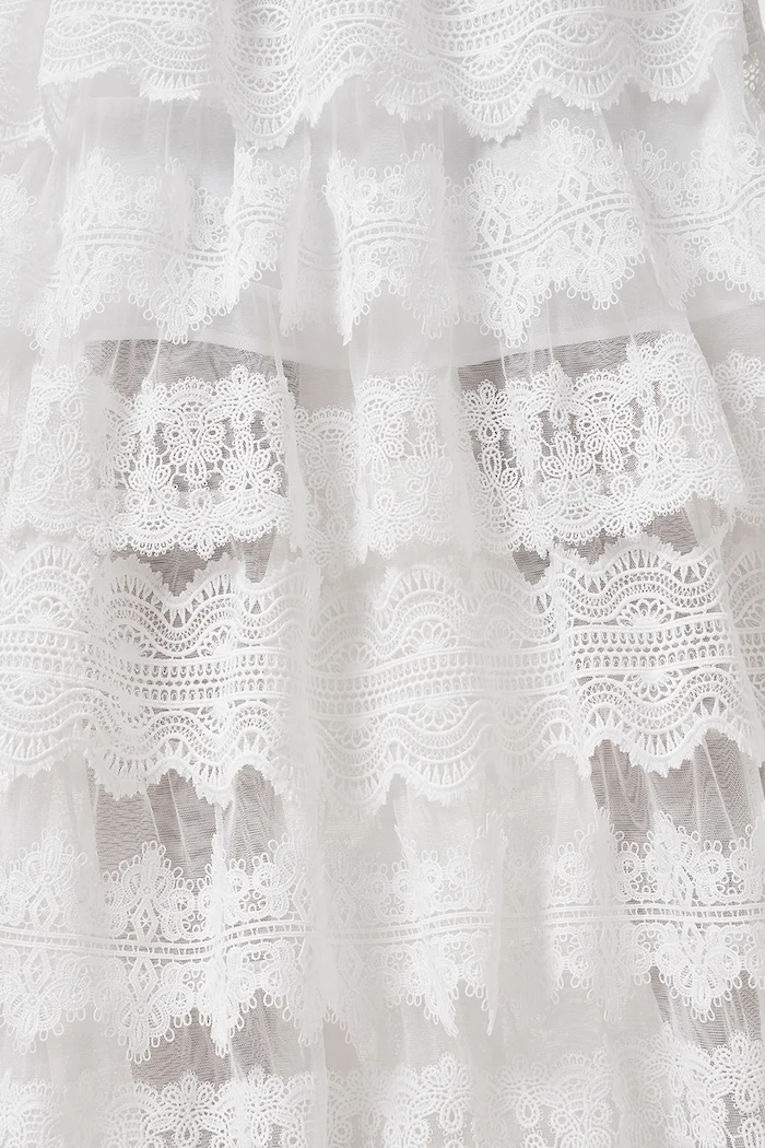 Φούστα AllSaints LIZI LACE λευκό W059RC