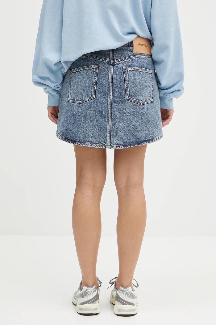 Abbigliamento JW Anderson gonna di jeans Patch Pocket Mini DK0026.PG1619.172 blu
