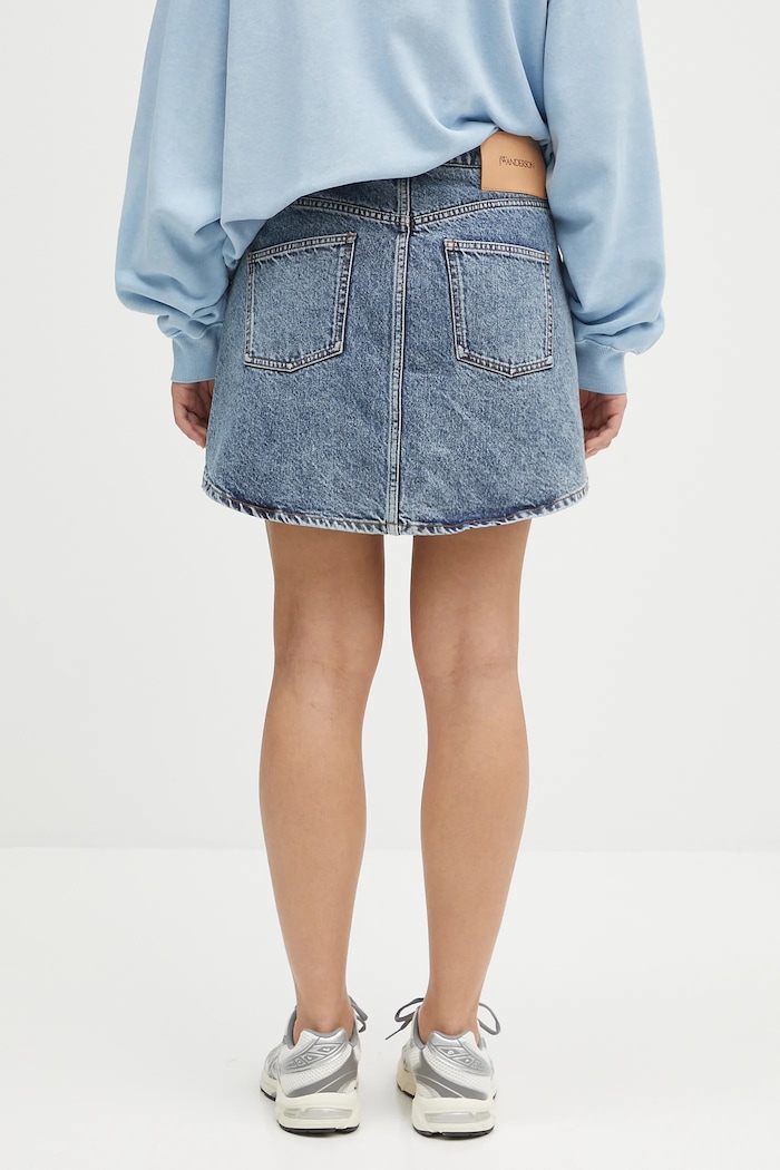 Abbigliamento JW Anderson gonna di jeans Patch Pocket Mini DK0026.PG1619.172 blu