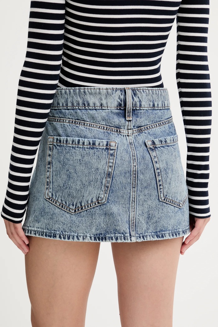 Oblečení Džínová sukně Hollister Co. KI343.5100.280 modrá