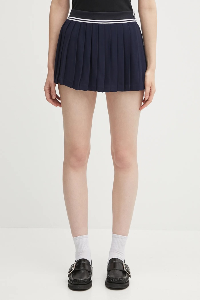 Sukně Sporty & Rich Src Logo Abigail viskóza námořnická modř SK012602302BL106