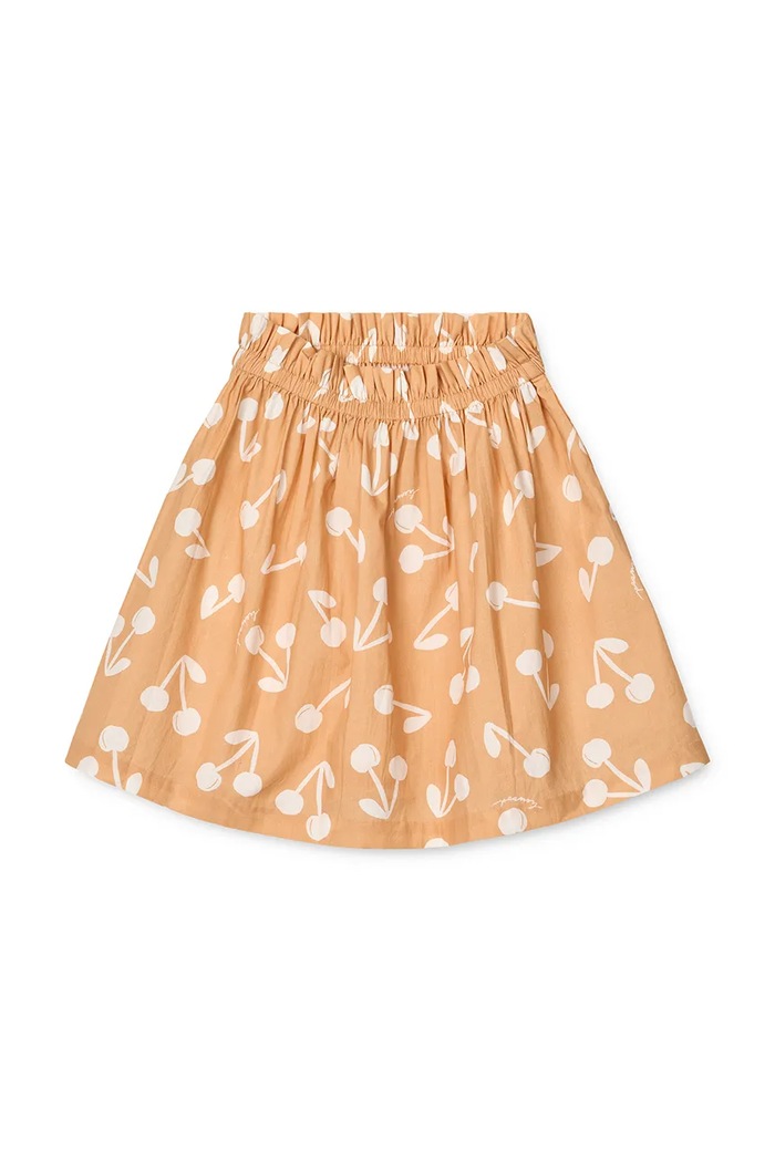 Dievčenská bavlnená sukňa Liewood Gabriella Printed Skirt bavlna oranžová LW19796