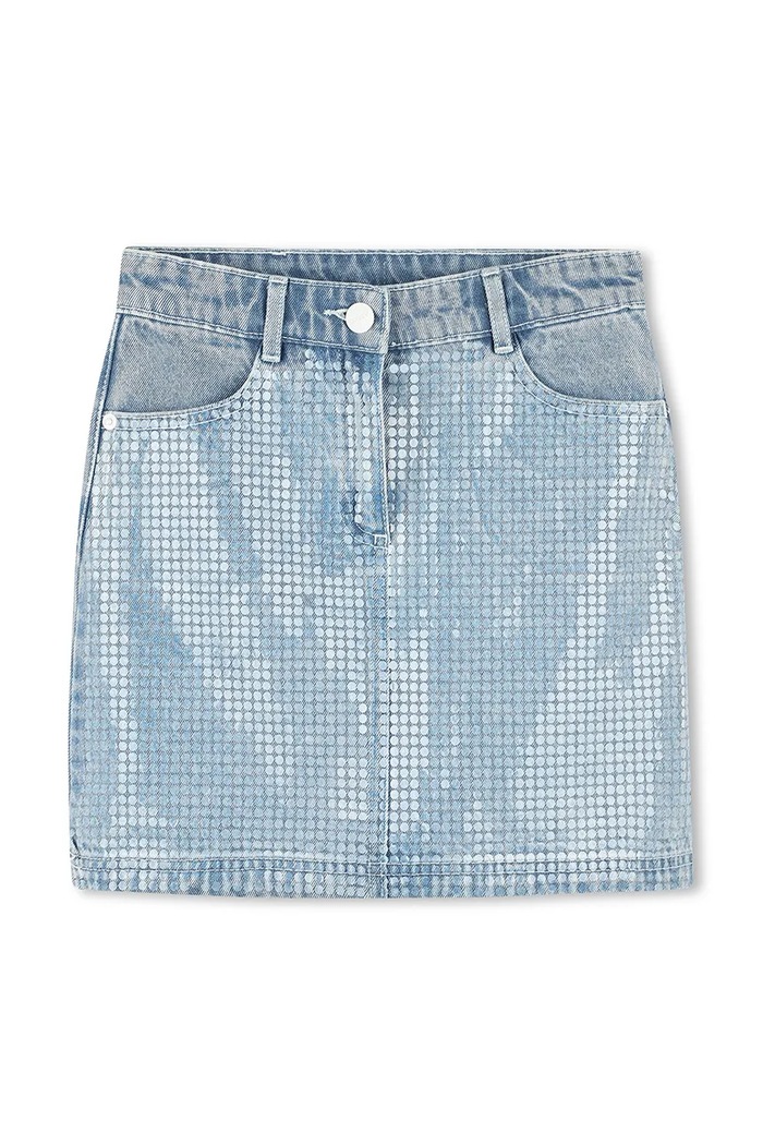 Παιδική τζιν φούστα Dkny D62259.114.150 μπλε SS25