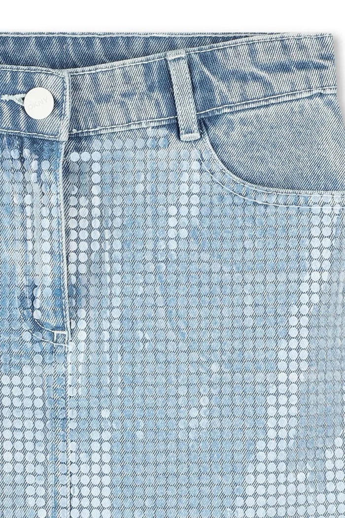 Παιδική τζιν φούστα Dkny μπλε D62259.114.150