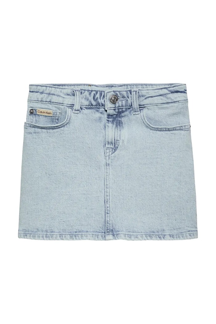 Детска дънкова пола Calvin Klein Jeans IG0IG02893.PPYA син SS25