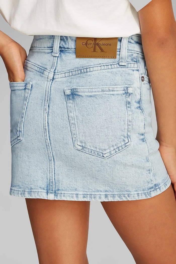 Детска дънкова пола Calvin Klein Jeans IG0IG02893.PPYA син