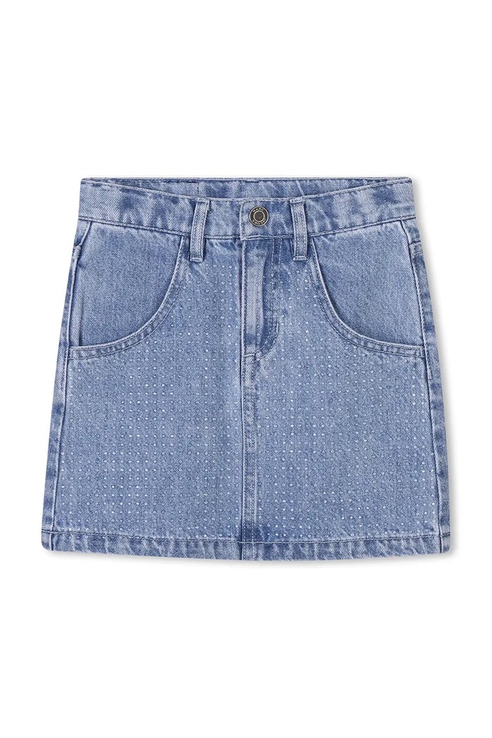 Marc Jacobs fusta denim pentru copii imprimeu albastru W60539.114.150