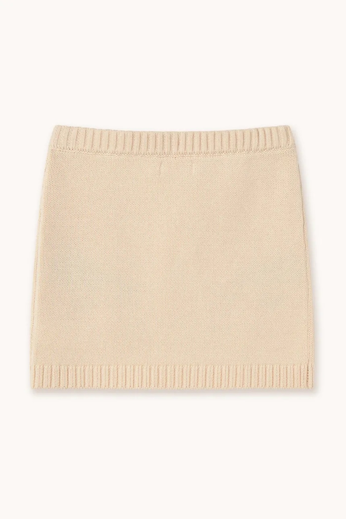 Fete Tinycottons fusta din bumbac pentru copii STRAWBERRIES SKIRT SS25.305 bej