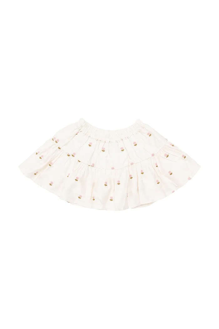 Donsje fustă fete Lindie Skirt Roses 4096801 alb SS25