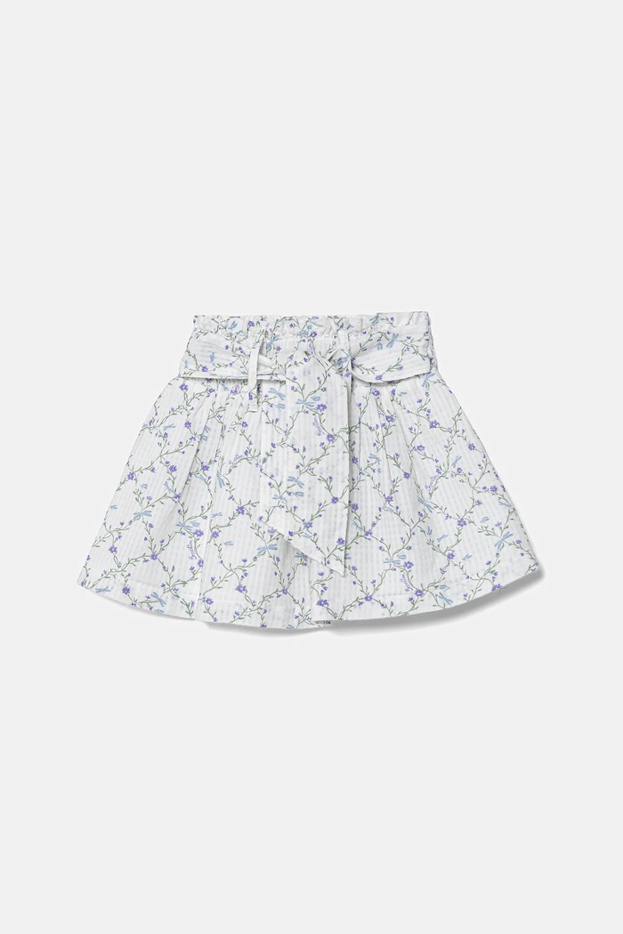 Dječje pamučna haljina United Colors of Benetton Planet friendly bijela 40VFG0013.P.Seasonal