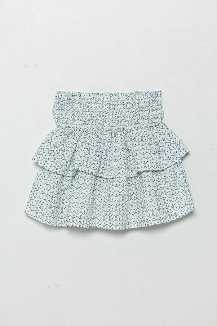 United Colors of Benetton fustă de in pentru copii curele albastru 4Q1NC0023.G.Seasonal