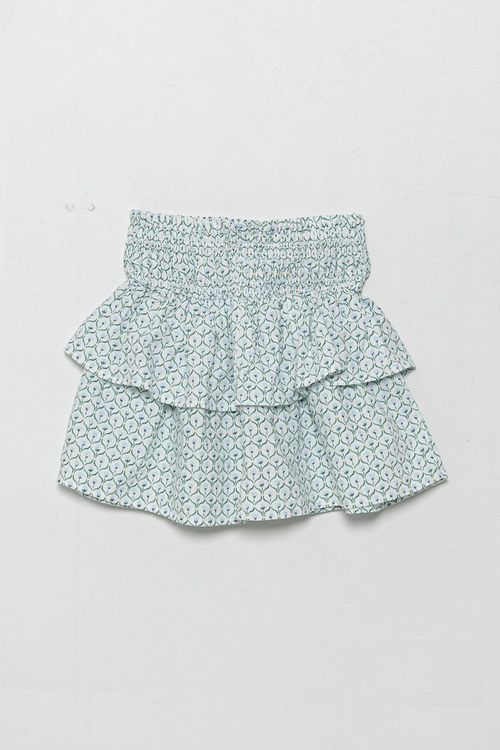 United Colors of Benetton fustă de in pentru copii 4Q1NC0023.G.Seasonal albastru SS25