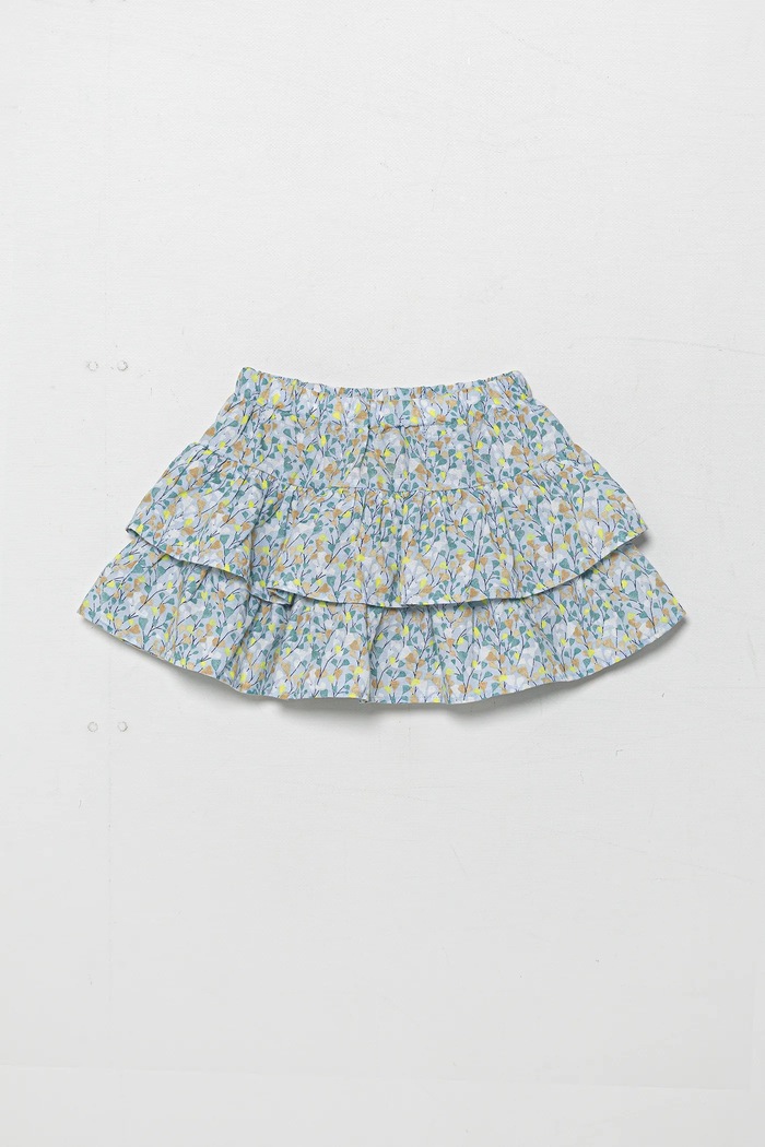 United Colors of Benetton spódnica lniana dziecięca 4Q1NG0010.P.Seasonal multicolor SS25