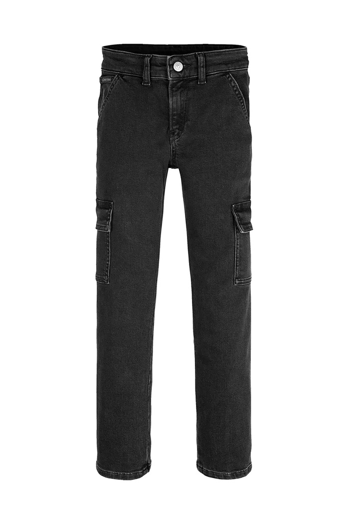 Calvin Klein Jeans gyerek farmer REG. STRGHT IB0IB02300.PPYA fekete SS25