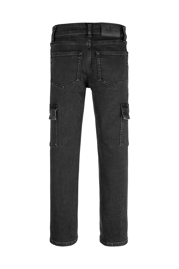 Fiú Calvin Klein Jeans gyerek farmer REG. STRGHT IB0IB02300.PPYA fekete
