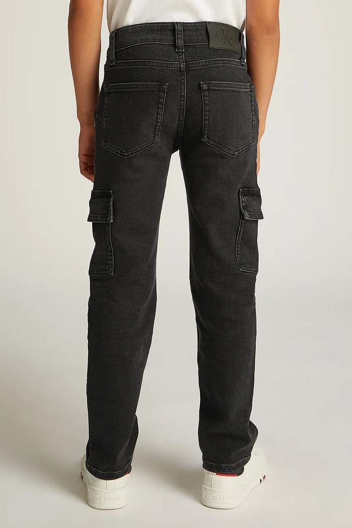 Calvin Klein Jeans gyerek farmer REG. STRGHT fekete IB0IB02300.PPYA