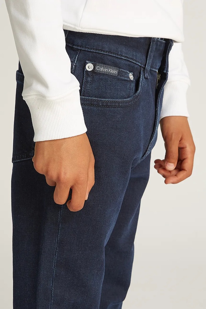 Dječje traperice Calvin Klein Jeans DAD CF Calvin Klein Jeans crna IB0IB02305.PPYA