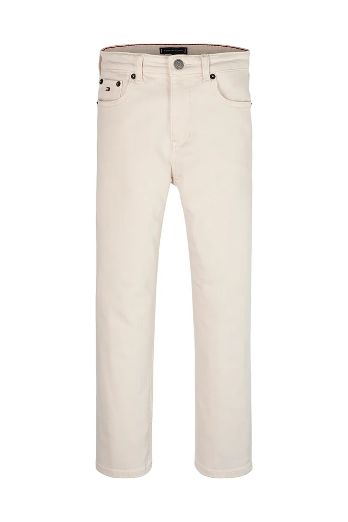Dječje traperice Tommy Hilfiger SKATER KB0KB09330.128.176.PPYA bež SS25