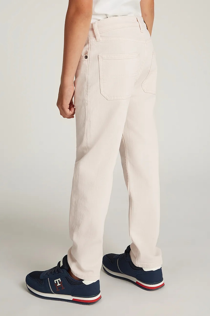 Dječje traperice Tommy Hilfiger SKATER bež KB0KB09330.128.176.PPYA