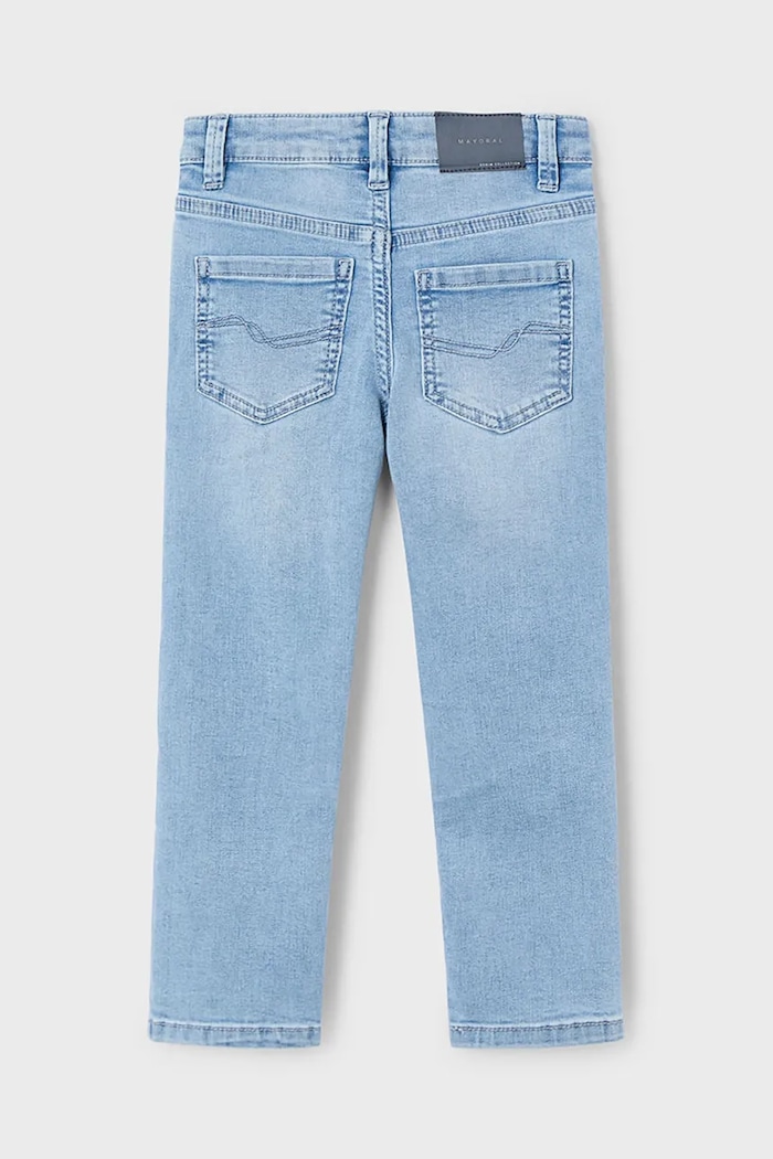 Dětské rifle Mayoral slim fit basic 515.5B.Mini.PPYA modrá SS25
