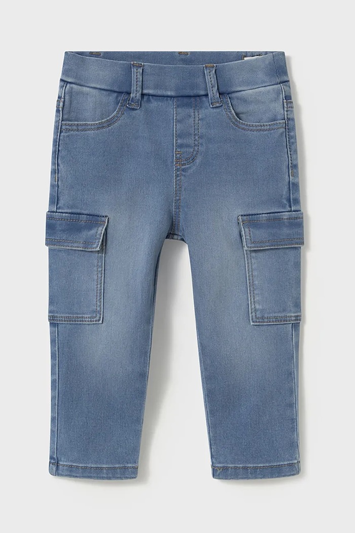 Mayoral jeans bebelusi cargo Planet friendly albastru 1578.3C.Baby.PPYA
