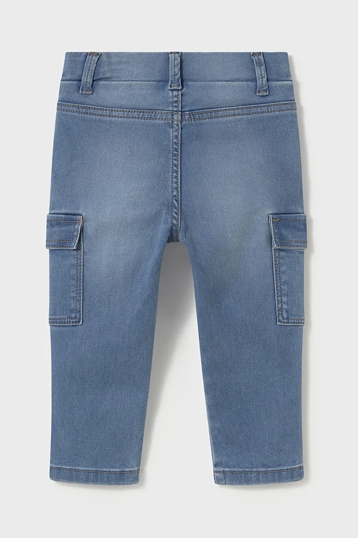 Mayoral jeans bebelusi cargo 1578.3C.Baby.PPYA albastru SS25