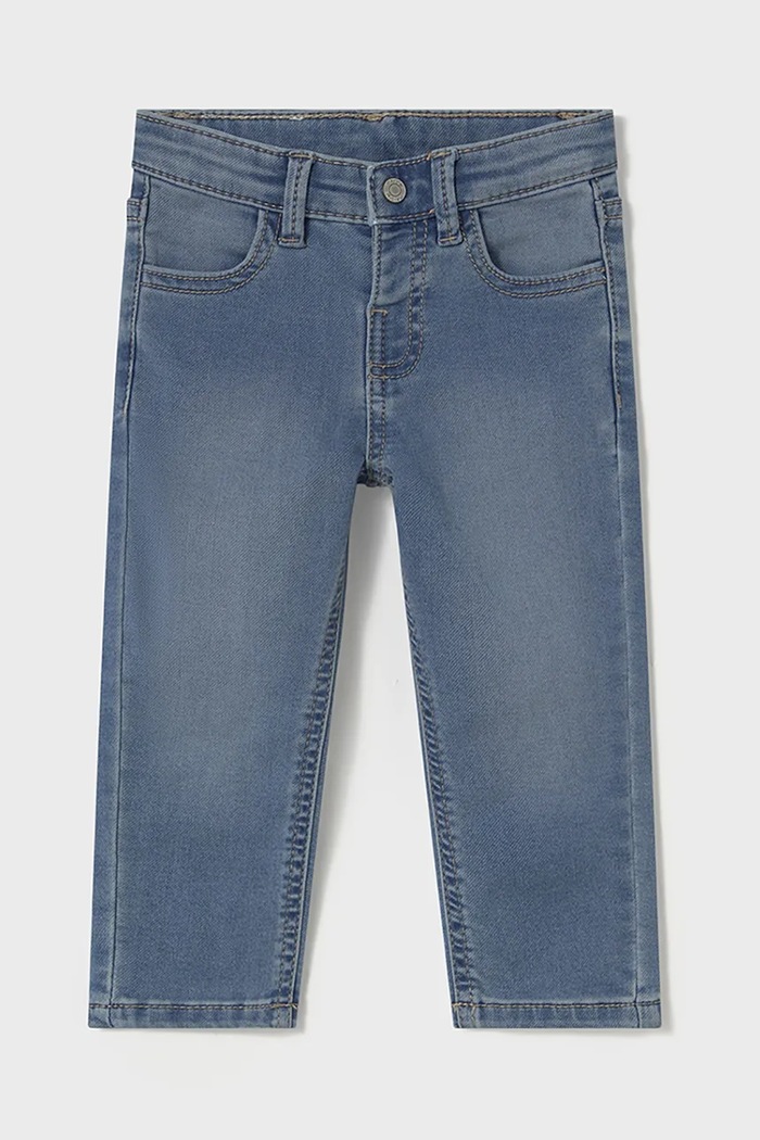 Kojenecké džíny Mayoral soft denim 1582.3E.Baby.PPYA modrá SS25