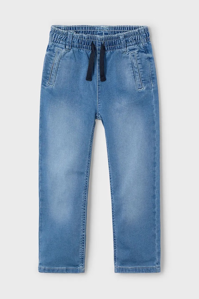 Dětské rifle Mayoral soft denim jogger Planet friendly modrá 3564.5B.Mini.PPYA
