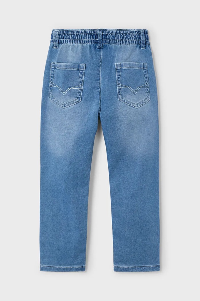 Dětské rifle Mayoral soft denim jogger 3564.5B.Mini.PPYA modrá SS25