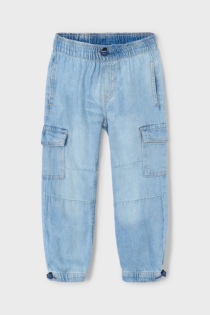 Mayoral jeans copii cargo Planet friendly albastru 3573.5H.Mini.PPYA