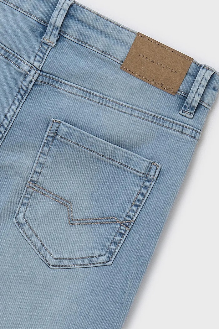 Băieți Mayoral jeans copii soft denim 6530.7F.Junior.PPYA albastru