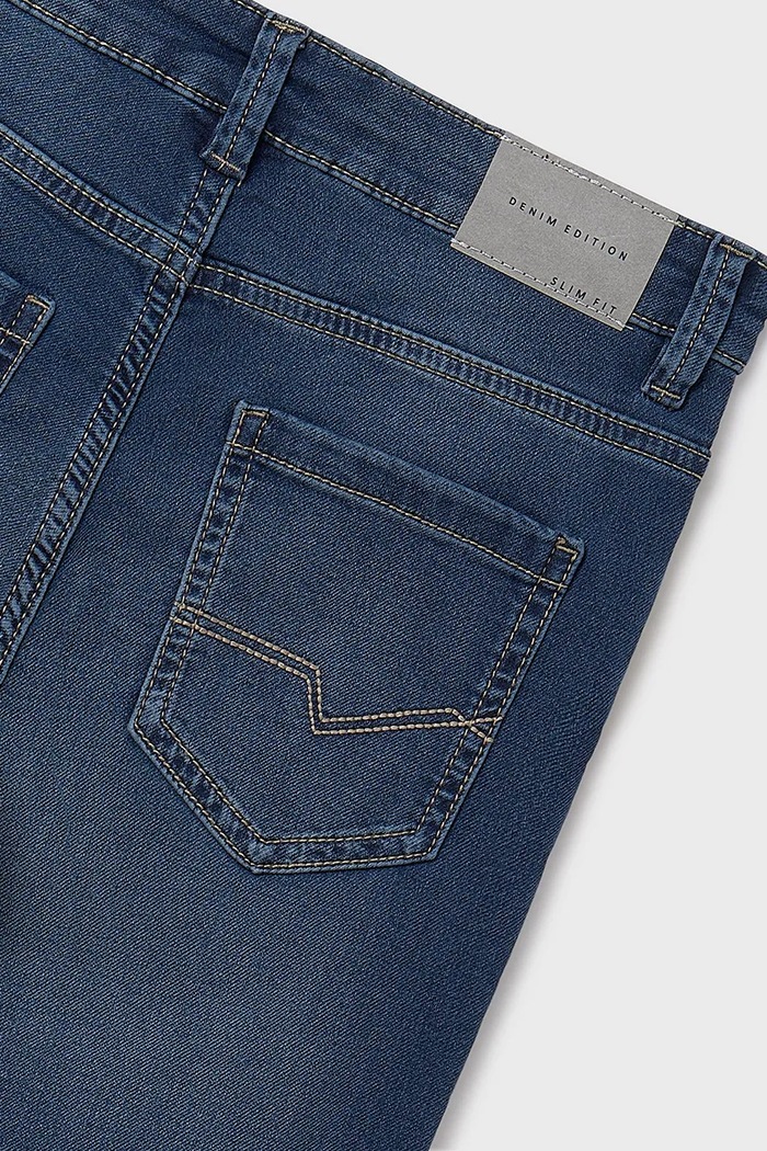 Băieți Mayoral jeans copii soft denim 6530.7F.Junior.PPYA bleumarin