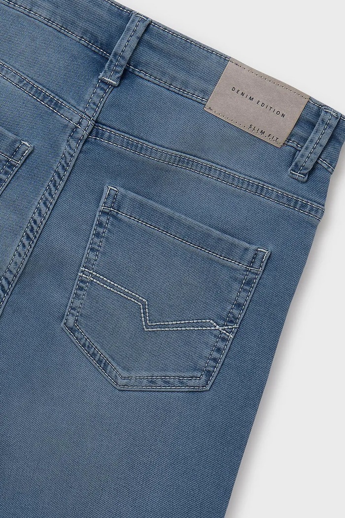 Dětské rifle Mayoral soft denim modrá 6530.7F.Junior.PPYA