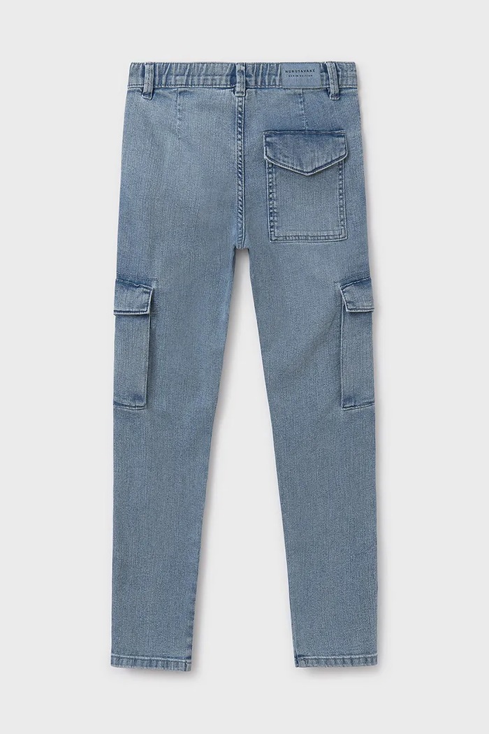 Băieți Mayoral jeans copii cargo 6531.7F.Junior.PPYA albastru