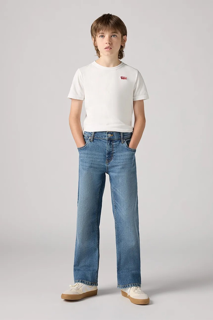 Dětské rifle Levi's 551Z AUTHENTIC STRAIGHT JE džíny modrá 9EL231