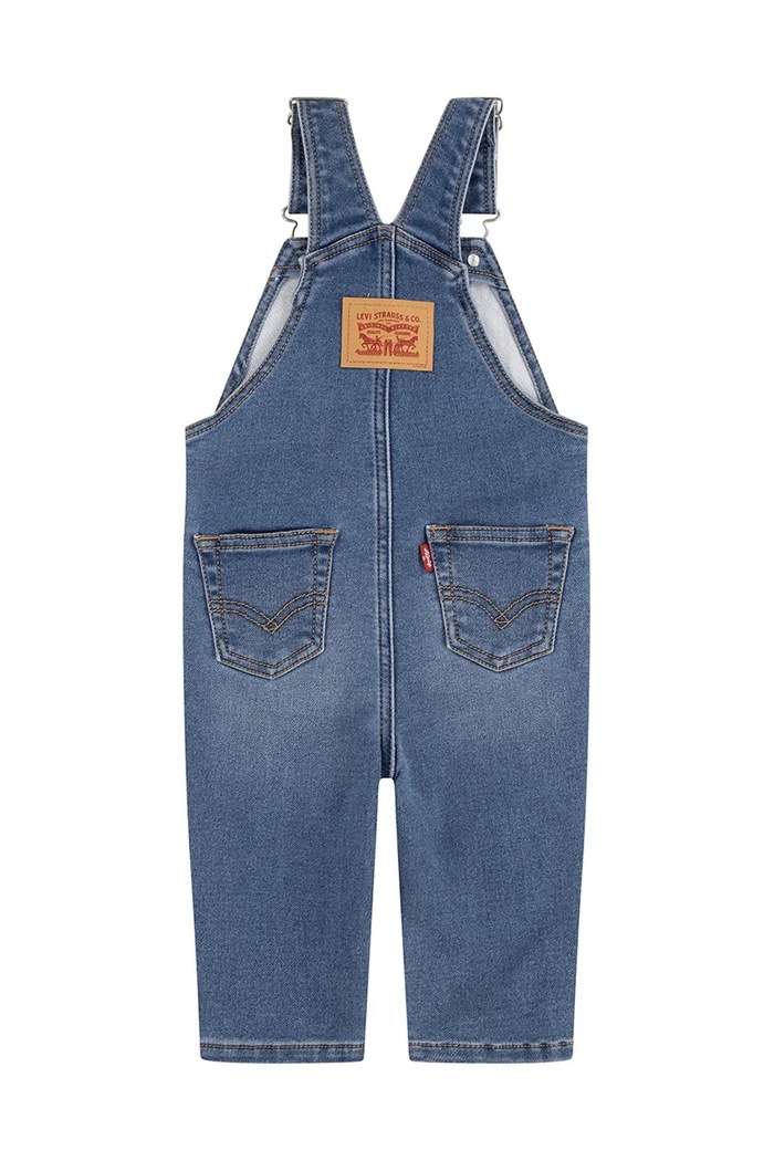 Dětské džínové lacláče Levi's MY FIRST OVERALL 6EM334 modrá SS25