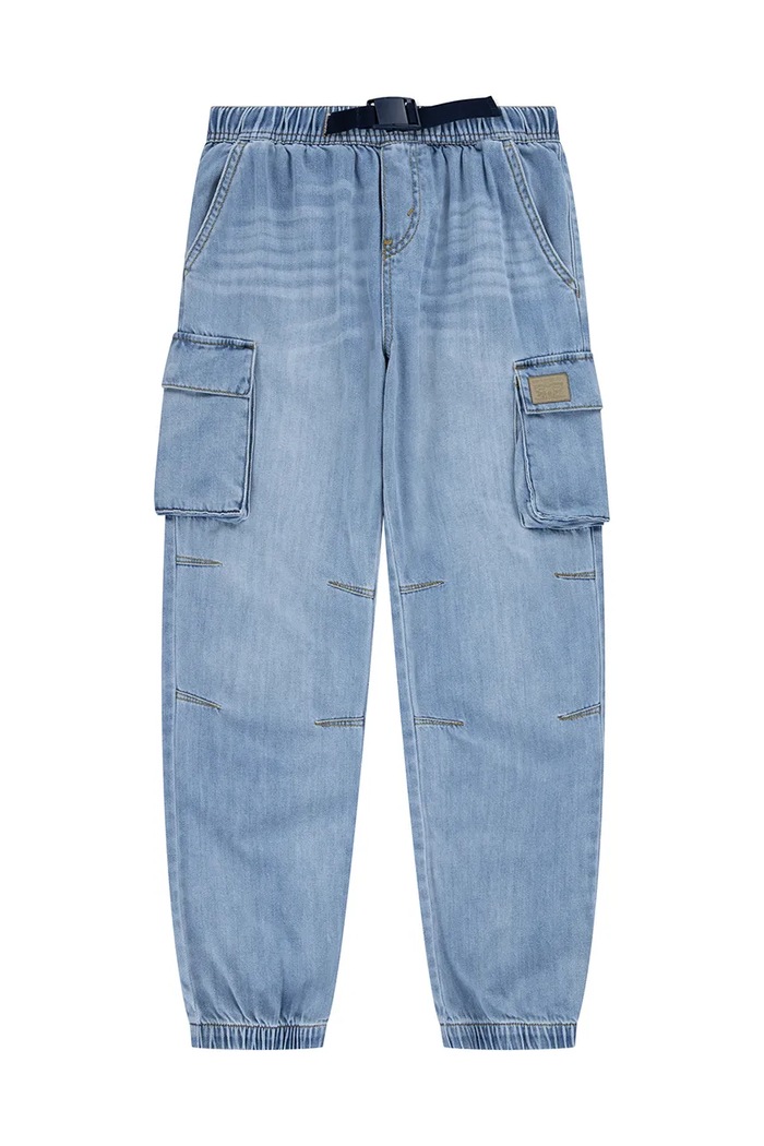 Levi's Jeans copii DENIM PARACHUTE CARGO PANTS 8EM376 albastru SS25