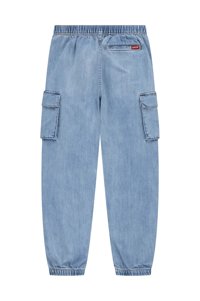 Băieți Levi's Jeans copii DENIM PARACHUTE CARGO PANTS 8EM376 albastru
