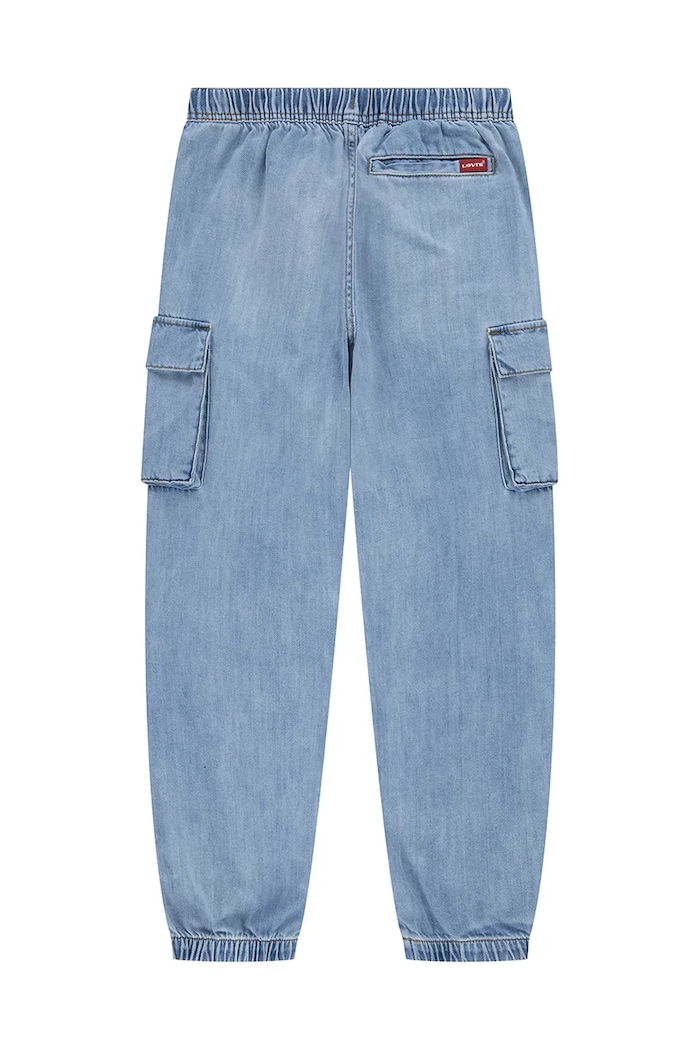 Băieți Levi's Jeans copii DENIM PARACHUTE CARGO PANTS 8EM376 albastru