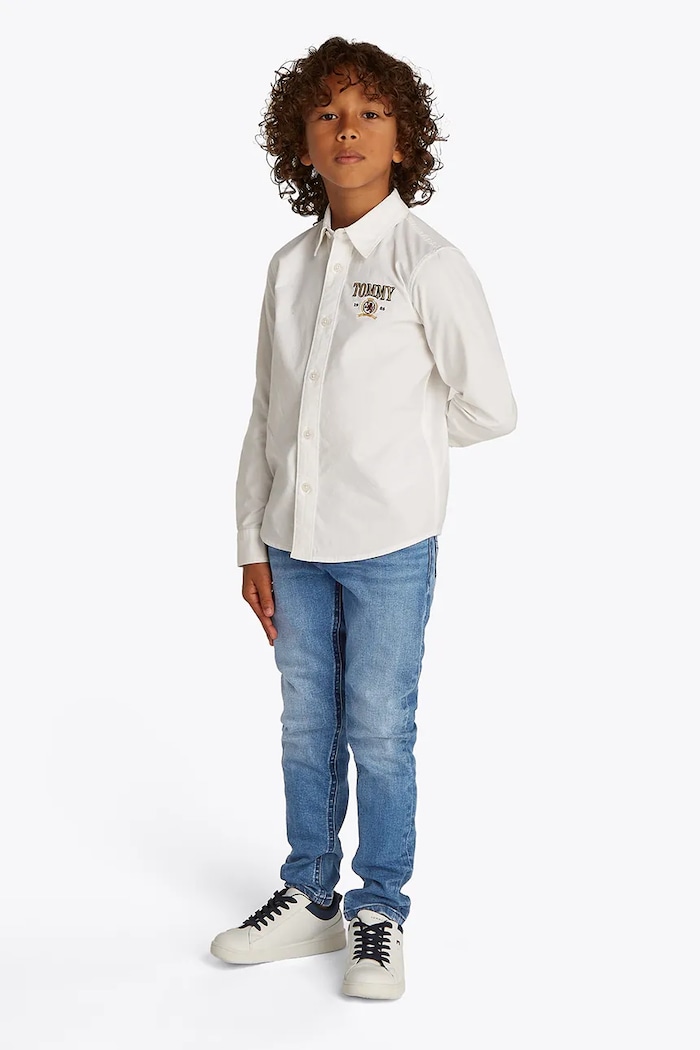 Dětské rifle Tommy Hilfiger SCANTON Y džíny modrá KB0KB09566.128.176.PPYA