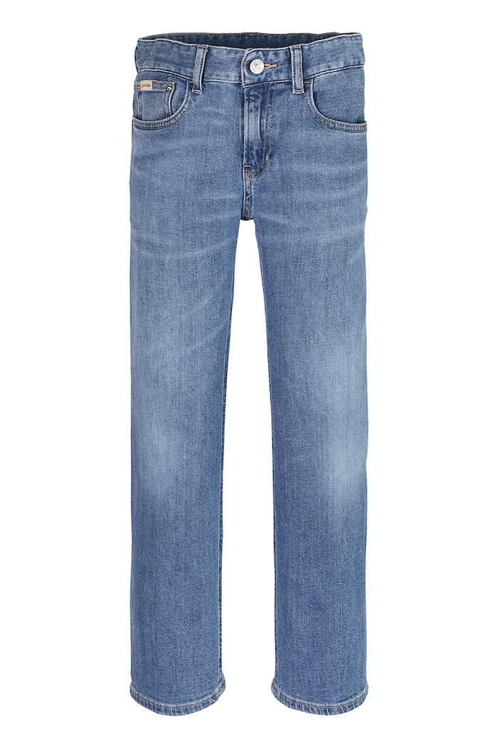 Dětské rifle Calvin Klein Jeans STRAIGHT IB0IB02504.PPYA modrá SS25