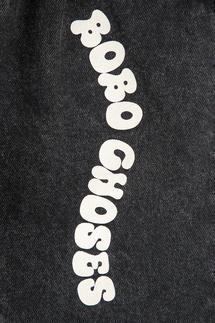 Bobo Choses jeans copii Wavy negru 125AC084