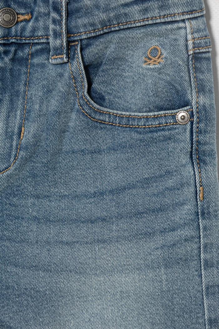 Băieți United Colors of Benetton jeans copii 45ONGE01X.P.Reprop.PPYA albastru