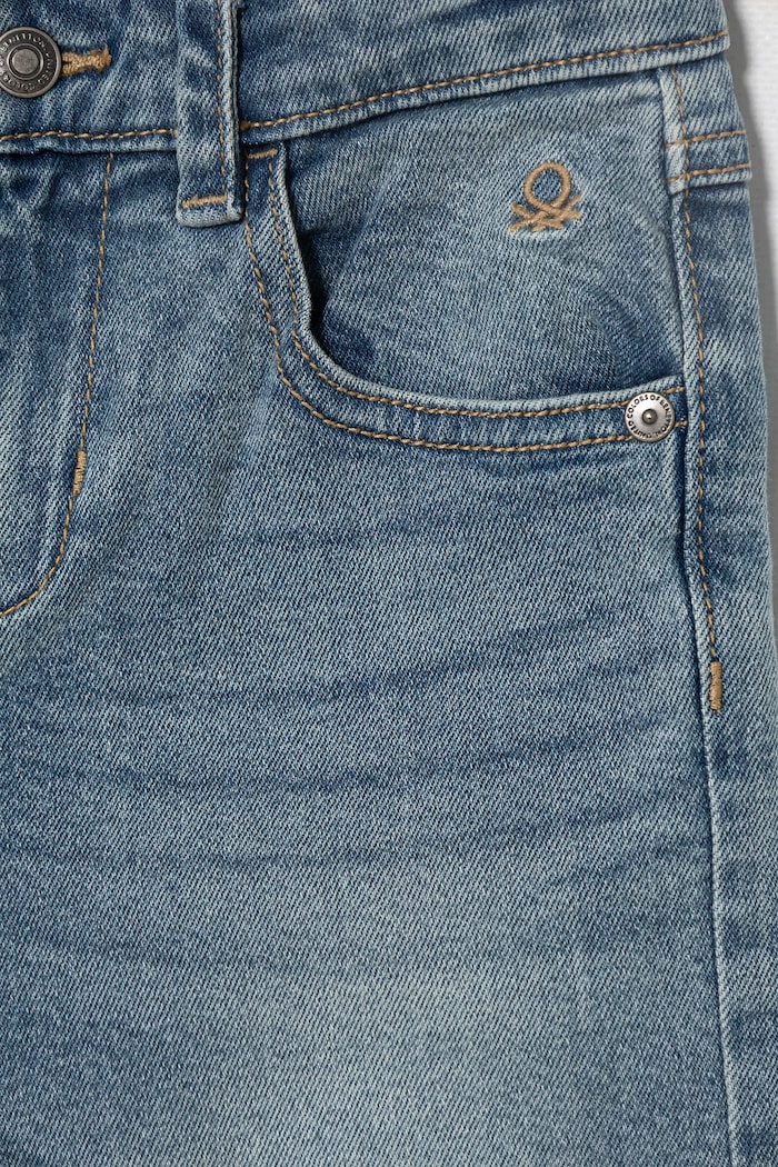 Băieți United Colors of Benetton jeans copii 45ONGE01X.P.Reprop.PPYA albastru