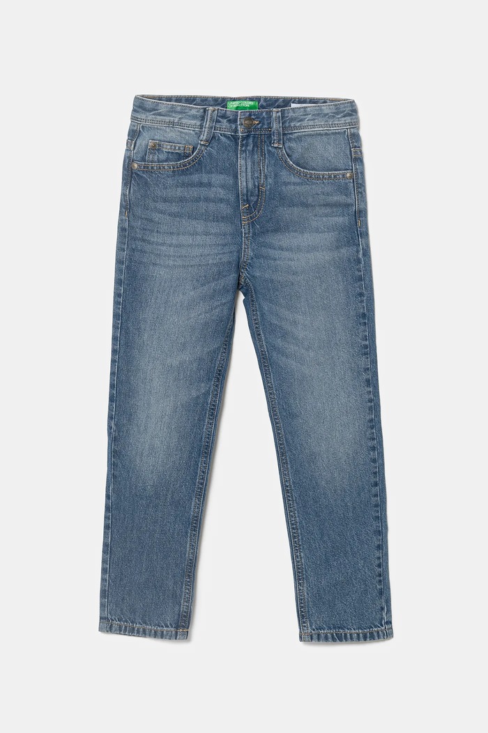United Colors of Benetton jeans copii reglabil albastru 4DW2CE021.G.Reprop.PPYA