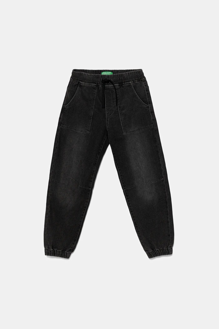 United Colors of Benetton jeans per bambini regolabile nero 44LGCF04J.G.Seasonal