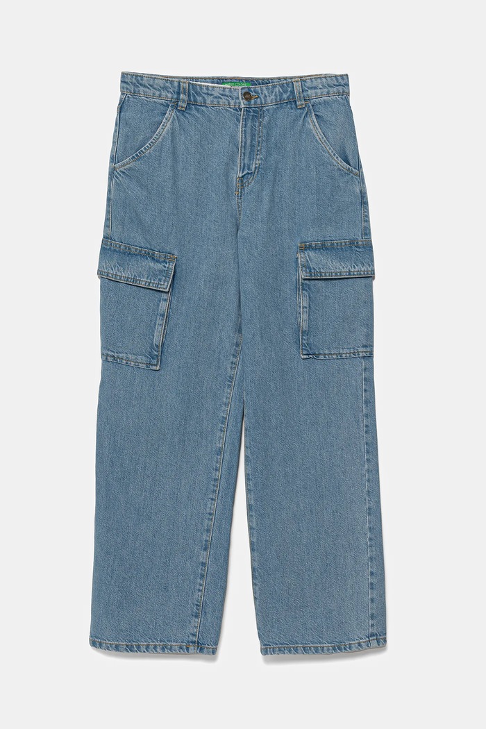 United Colors of Benetton jeansy dziecięce Planet friendly niebieski 4R76CE041.G.Seasonal