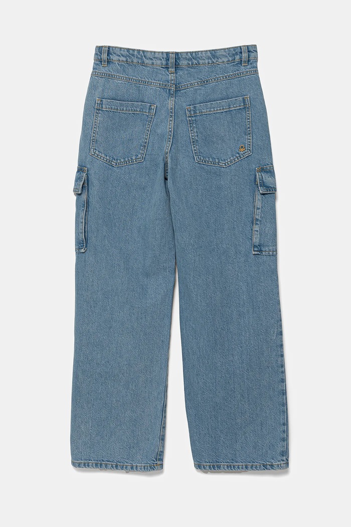 United Colors of Benetton jeansy dziecięce 4R76CE041.G.Seasonal niebieski SS25